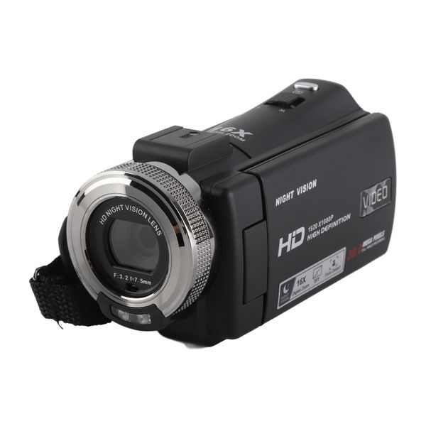 Video Camera Camcorder, 3" LCD, 30MP, 16x Zoom, UK Plug