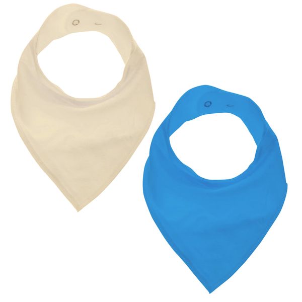 GingerBaby - Luxury Bandana Dribble Bib - Yellow &amp; Blue