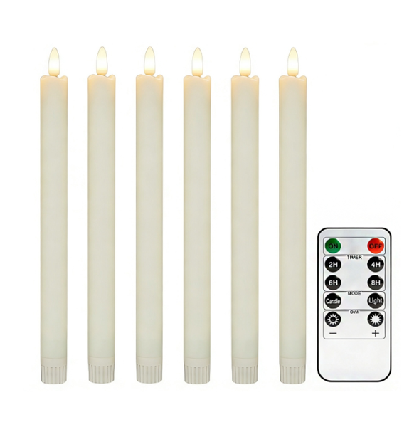 6 LED Electronic Candles, Christmas And Birthday Remote Control Candles