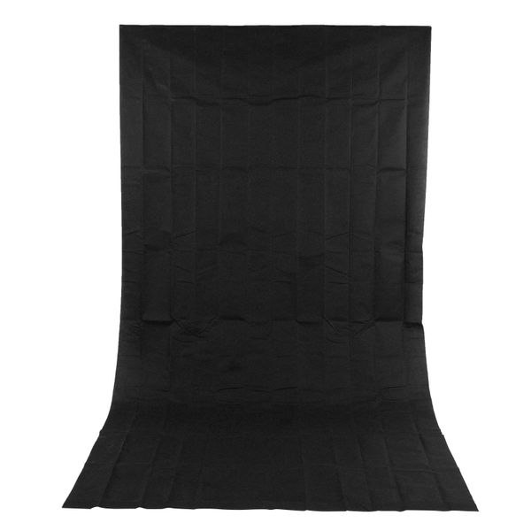1.6x3m Black Non-Woven Photo Backdrop