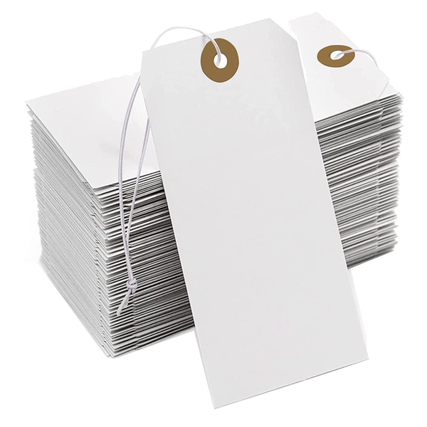 Large Reinforcing Hole Paper Tag with String Attached,200 Pcs