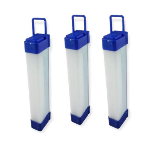 20W USB Emergency LED Tube Light 17CM Pack of Three