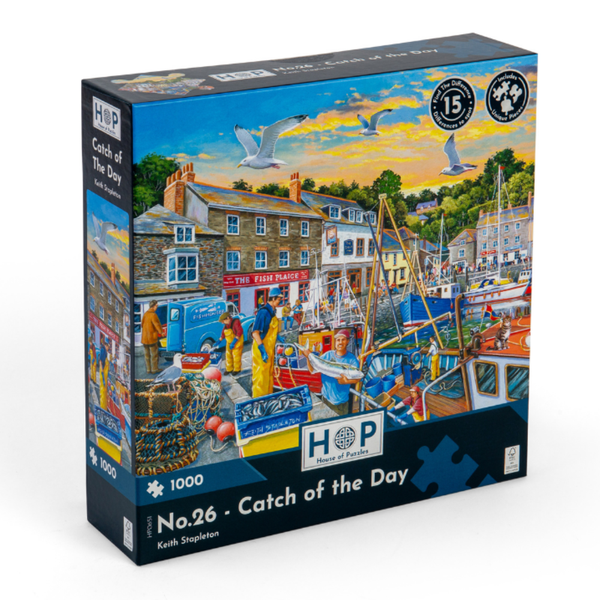 House of Puzzles - No. 26 - Catch of the Day - 1000 Piece Jigsaw Puzzle