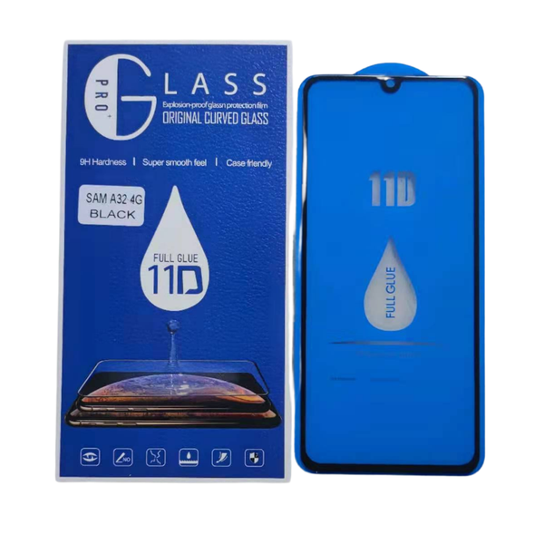 11D Round Edge Tempered Glass For Samsung A32 4G