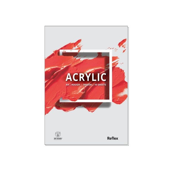 Reflex Acrylic Pad 290gsm A4 10sht