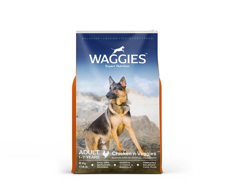 Waggies - Adult Chicken &amp; Veggies - 8kg