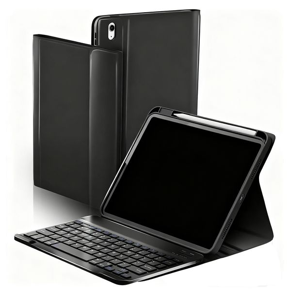 Compatible withPad A16 11th/10th Bluetooth Keyboard Case with Pencil Holder