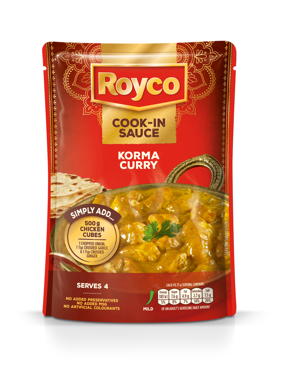 Royco Korma Curry Wet Cookin Sauce 375g Shop Today. Get it Tomorrow