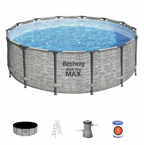 Bestway Steel Pro Max 4.27m x 1.22m portable swimming pool set