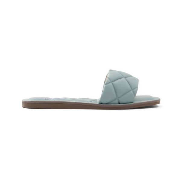 Call It Spring, Buffy, Ladies, Teal, Flat Sandals.
