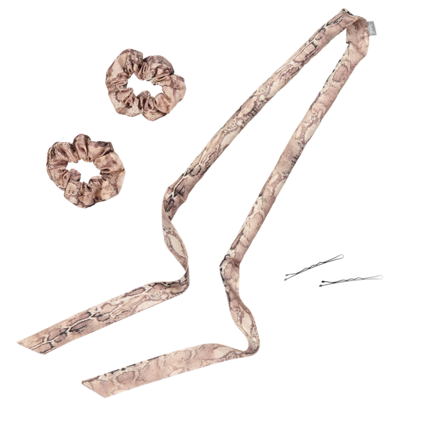 Dear Deer Heatless Hair Curling Snake with 2 Satin Crunchies