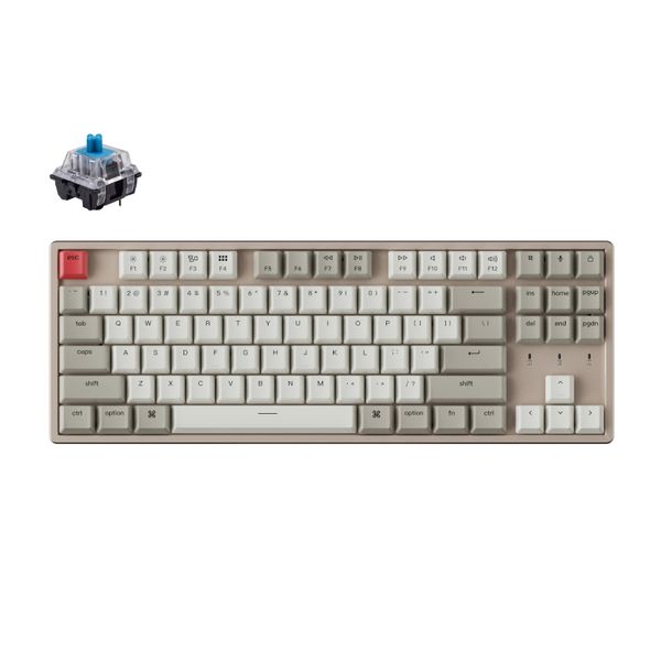Keychron K8 87-Key Alu-Frame Mechanical Wireless Keyboard - Blue Switches