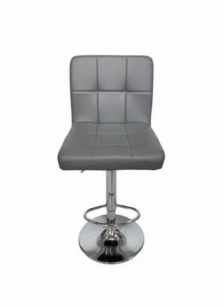 Bar Furniture White And Synthetic Leather Lift-Top Bar Stool