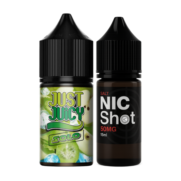 The Hidden Cloud Just Juicy Solo Green Apple 25mg 30ml Longfill Kit