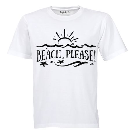 Beach Please! - Kids T-Shirt - White