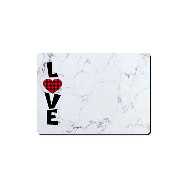 Mouse Pad - Love Plaid