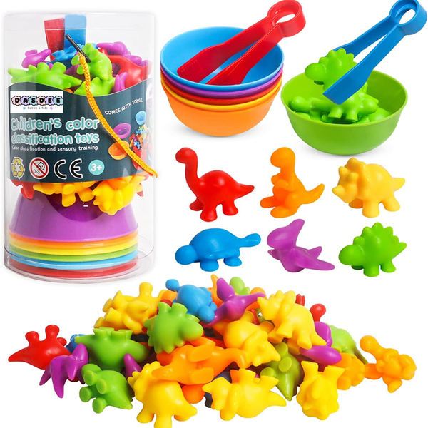 Menchkin - Dinosaur - Colour, Counting, Sorting, Matching Toy