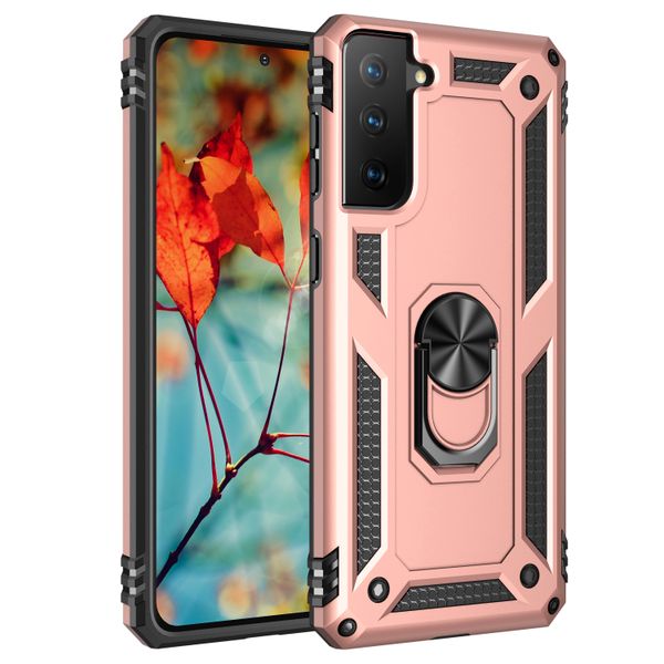 TUFF-LUV Rugged case and stand Samsung S21 Plus - Pink