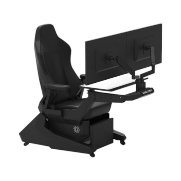 Ergonomic Zero Gravity Gaming Cockpit Workstation Dual Monitor Mount