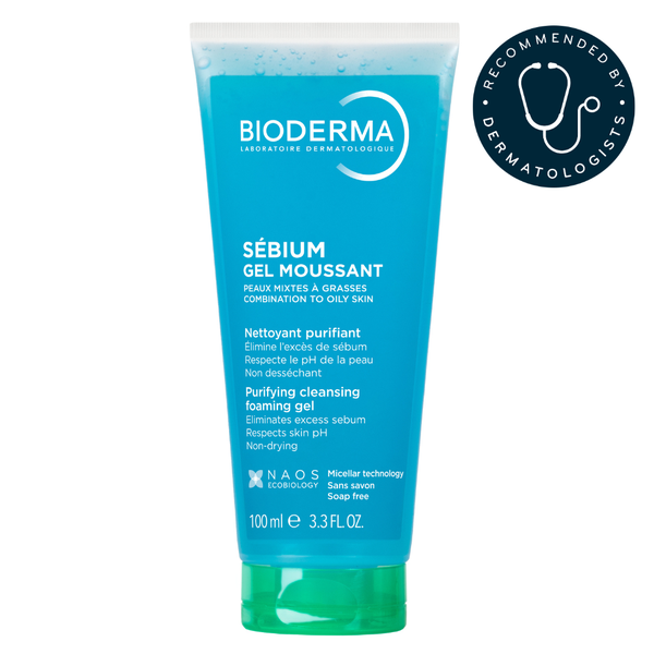 BIODERMA Sébium Gel Moussant Face &amp; Body Wash for Oily Acne-Prone Skin 100ml