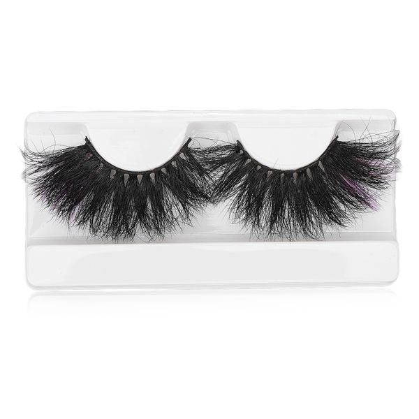 1 Pair 25mm Curl False Eyelashes Reusable Soft Long Fake Lashes 112A-6C