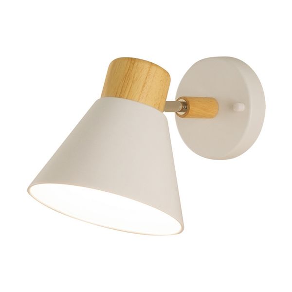 Wooden Wall Lamp, Simple And Creative Rotating Wall Lamp 10W In Tricolor, 9