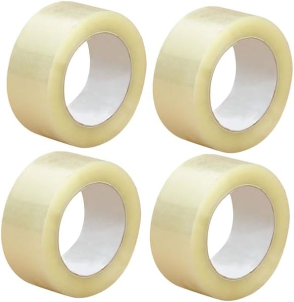 100m Clear Packaging Bopp Tape - 4 Pack