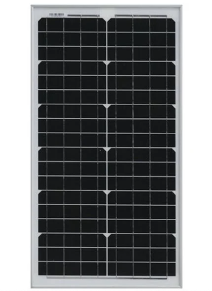 30W / 18V Monocrystalline Solar Panel