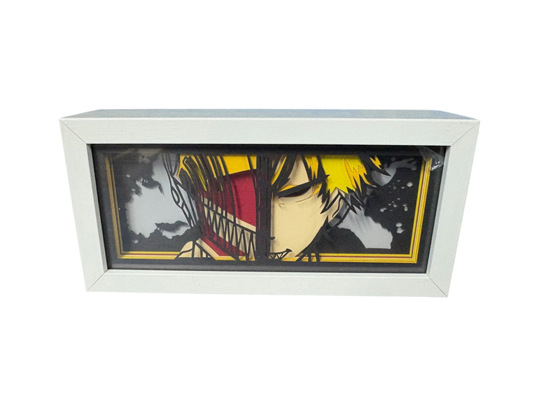 Chainsaw Man Anime Inspired Shadow Box Light