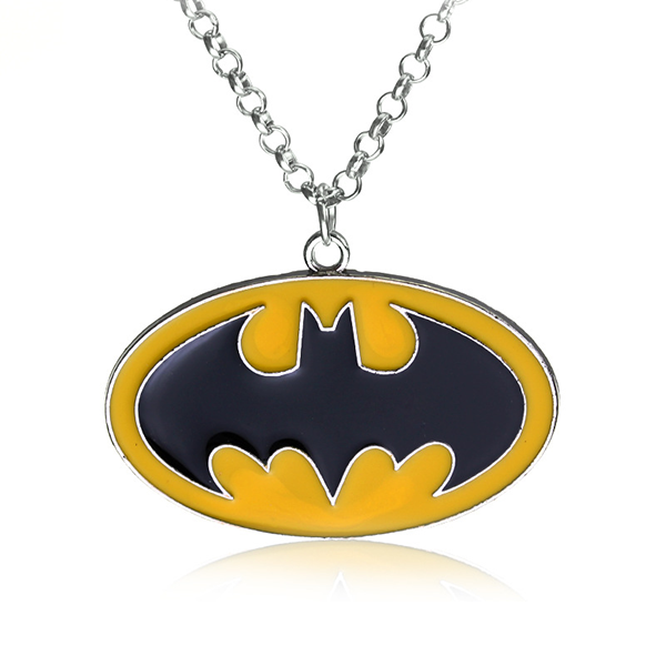 Necklace With Bat Pendant, Superhero Style, Charm Batman Insect Necklace