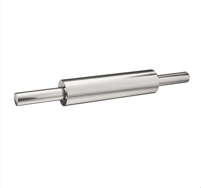 Rolling Pin 47.5cm 900 Gram Stainless Steel Traditional Heavy Duty