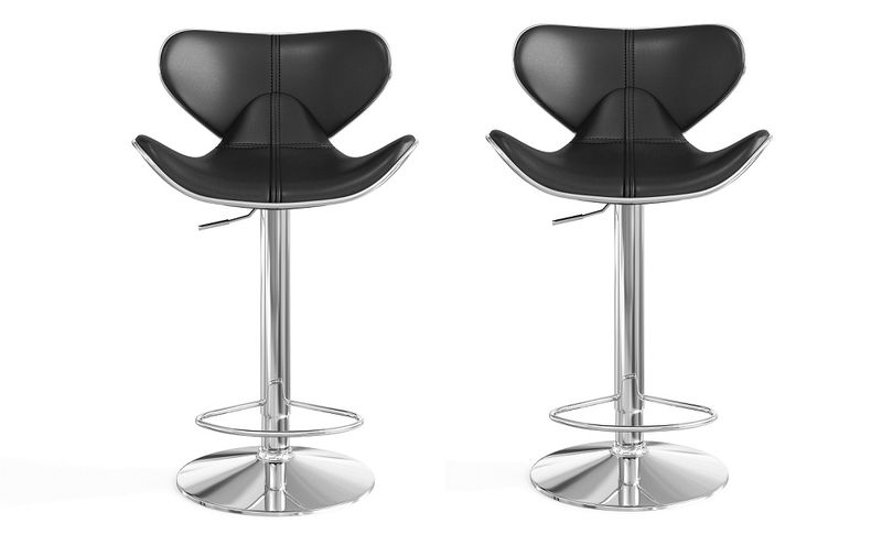 Bar Stools - Set of 2 – Brown Colour