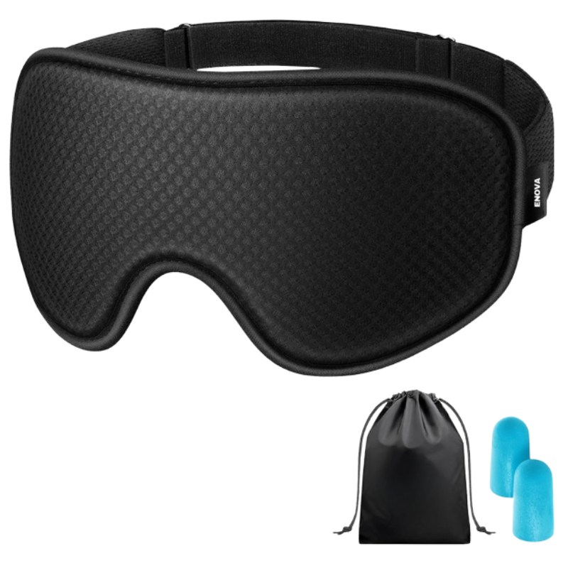 Enova Blackout Eye Masks for Sleep 3D Breathable Soft Comfortable Eye Mask