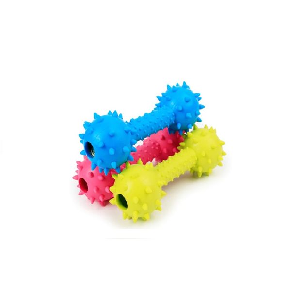 Rubber Chew Toy With Bell Inside (Pack Of 3)