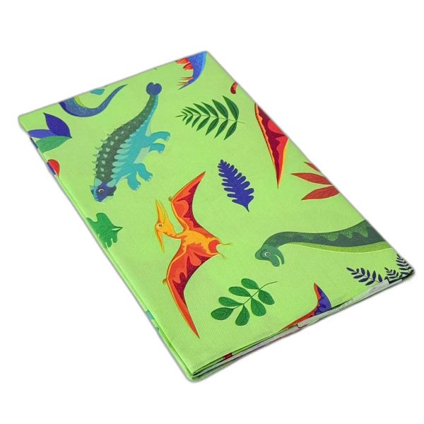 Dinosaur Party Tablecloth - Paper - Party Supplies - Green - 1pc
