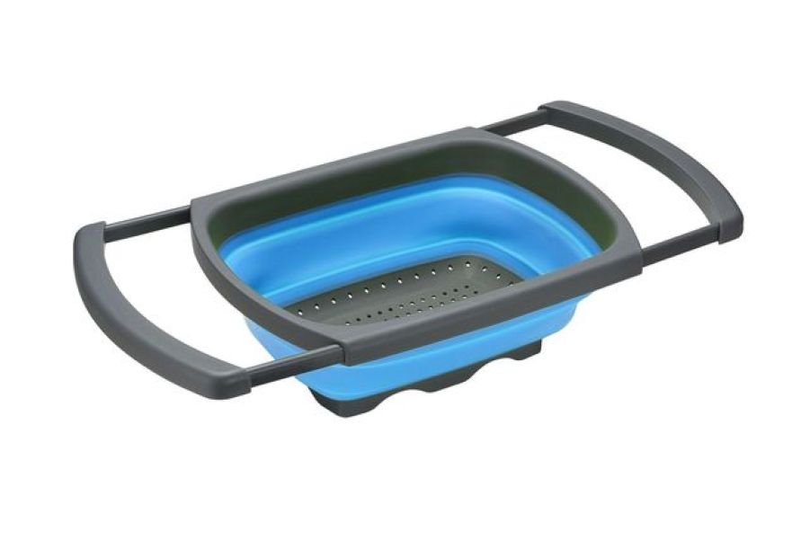 Silicone Collapsible Over The Sink Retractable Colander | Shop Today ...