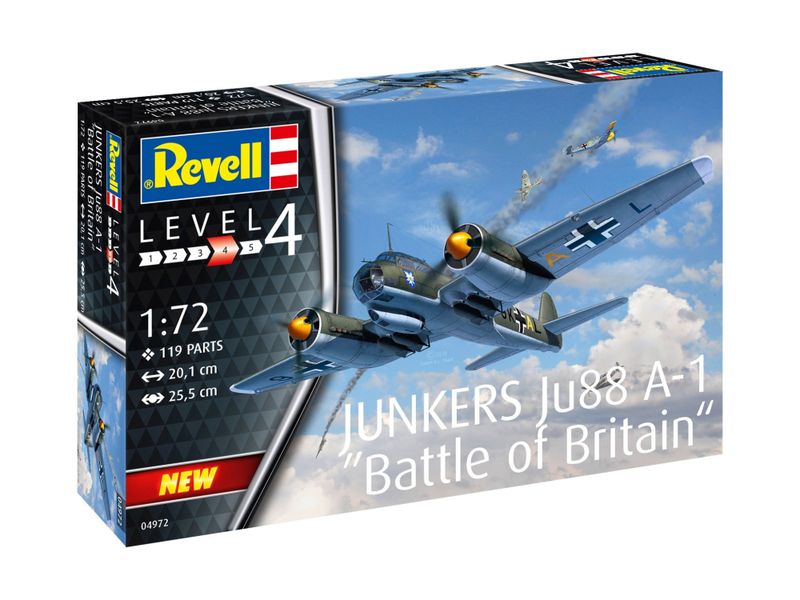 Revell 1/72 Junkers Ju88 A-1 "Battle of Britain" Plastic Model Kit