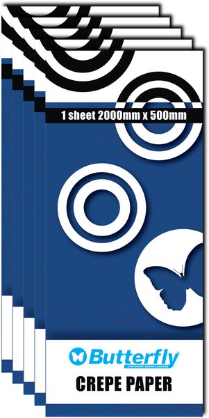 Crepe Paper - 1 Sheet (2Mx500Mm) Dark Blue C07 X5