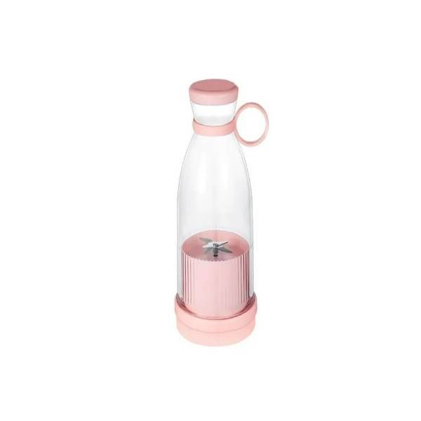 Portable Juicer/Blender Electric 420ml Pink Smoothie Maker