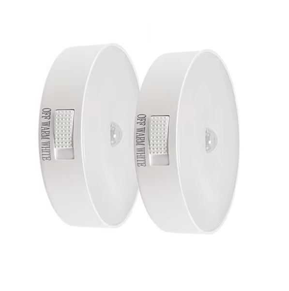 2 x IPSTYLE Two Color Motion Sensor Night Light Warm White In One LED Light