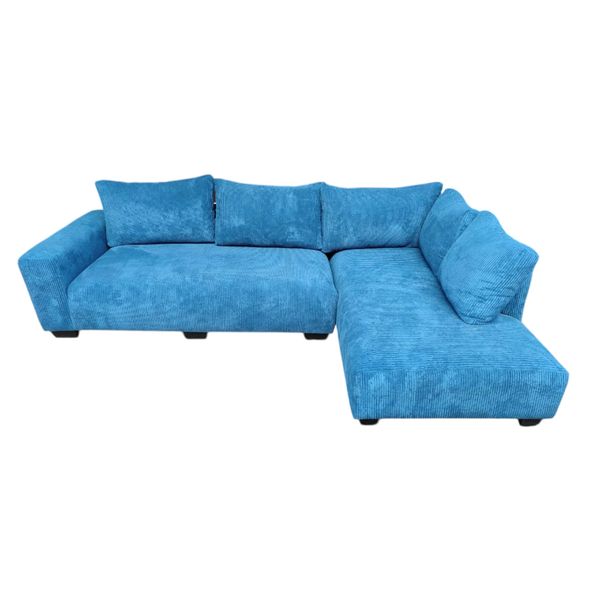 TACH LUXURE - Natalia L Shape Couch - Corduroy (Left Hand Facing)