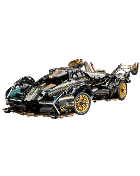 4650 Pieces Black And Gold Racing Car Modelling Kit - Limited Edition