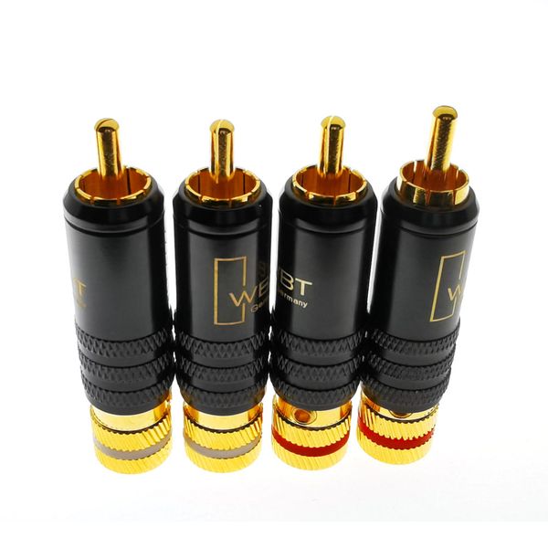 WBT-0144 Gold Plated for RCA Plug for RCA Plug-In Type AV Audio Video Plug