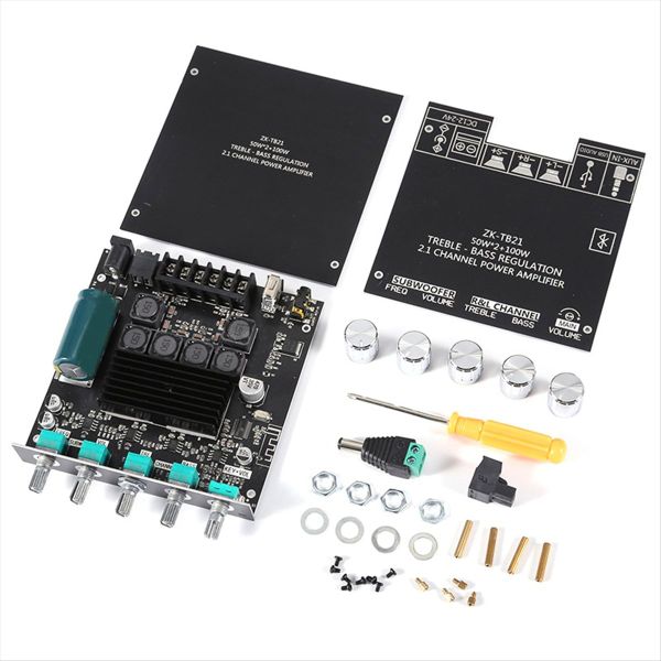 -TB21 Subwoofer Amplifier Board Bluetooth 5.0 2x50W+100W Power