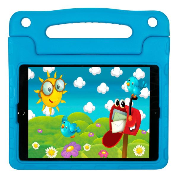 Targus Kids Antimicrobial Case for iPad (9th, 8th, 7th Gen) 10.2-inch, iPad Air 10.5-inch, and iPad Pro 10.5-inch – Blue