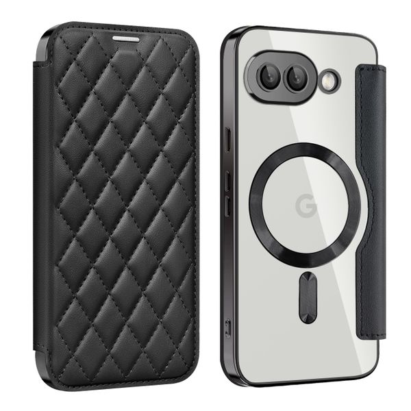 Stylish Magnetic Magsafe Leather Flip Cover Compatible With Google Pixel 9A