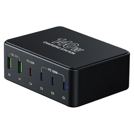 140W 6 In 1 Multi-Port Super Fast Desktop Charging Station Image