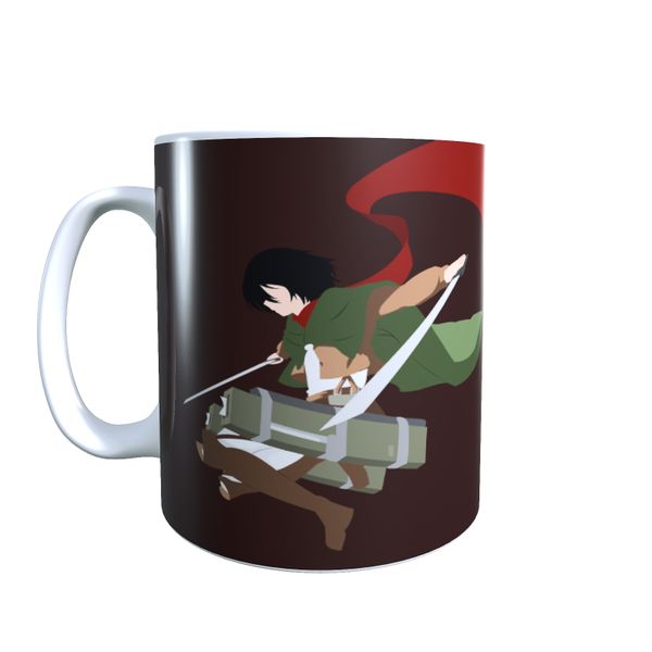 Mikasa Jump Minimal - Attack on Titan Coffee Mug