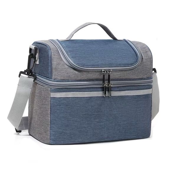 Lunch Meal Shoulder Bag - Navy Blue