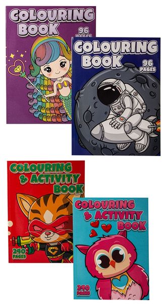 Colouring Books 2 of 96 Pages &amp; 2 of 240 Pages